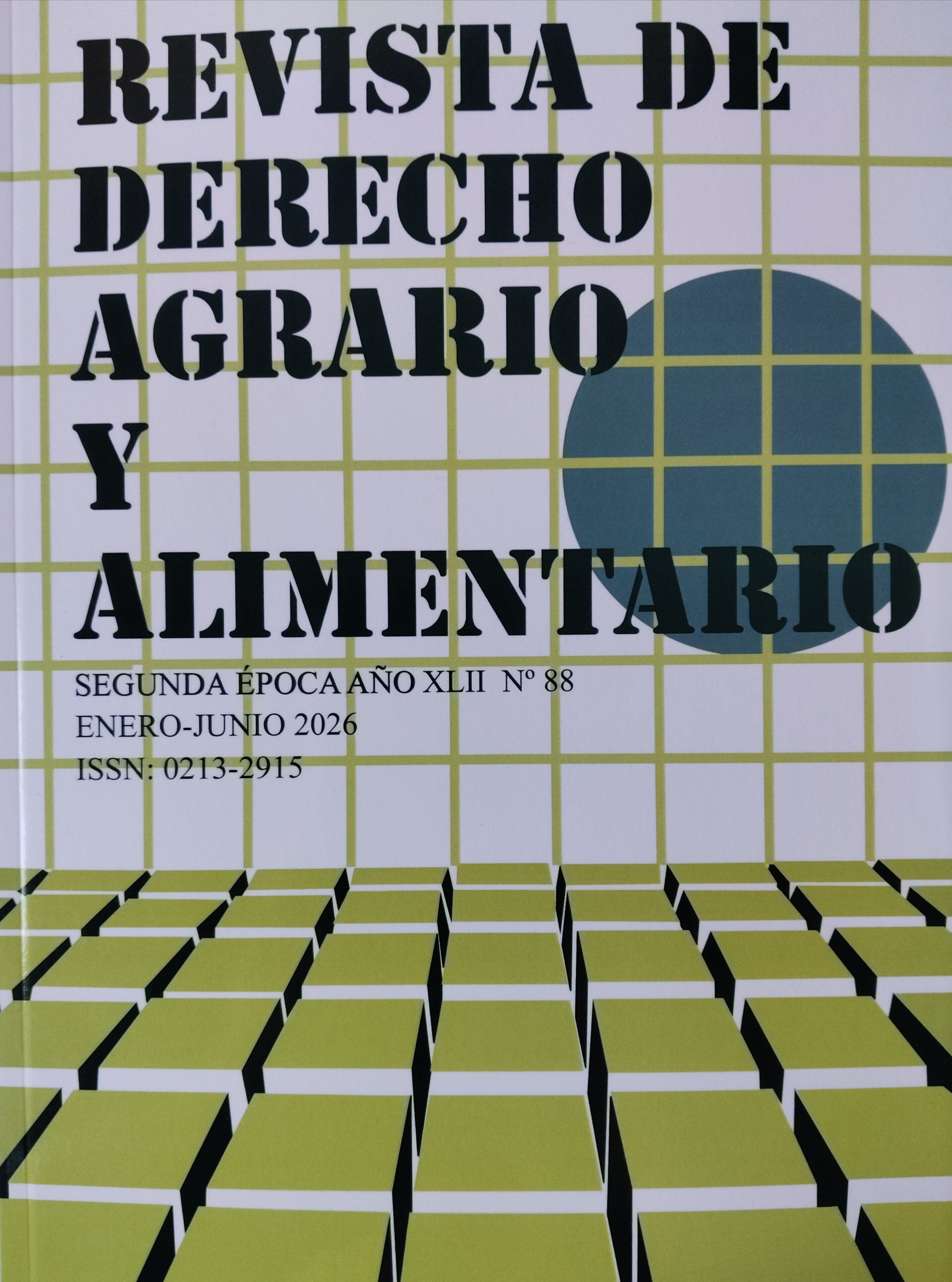 Portada de la Revista de Derecho Agrario y Alimentario